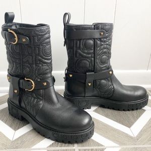 salvatore ferragamo biker boots